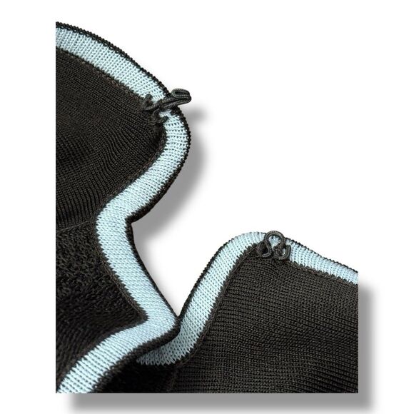 Ming Wang Knit Cardigan Sweater Brown Mandarin Collar Hook and Eye Women’s Sz PS - Picture 11 of 13